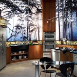 L'interno di una vera cucina in legno