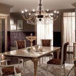 Elegante sala da pranzo e soggiorno secondo il Feng Shui
