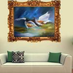 Quadro del soggiorno con uccelli