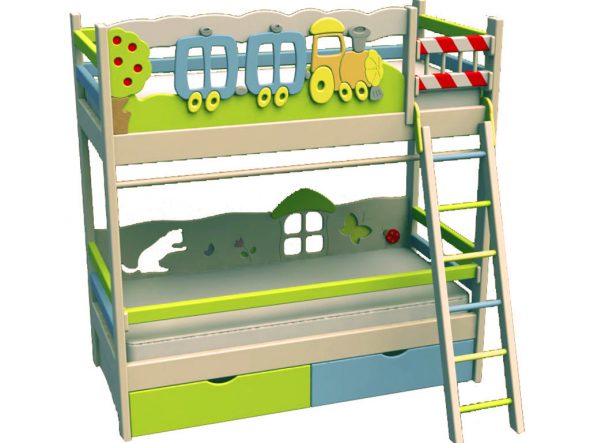 Bellissimo letto per bambini in MDF