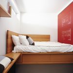 Bellissimo letto a podio in legno
