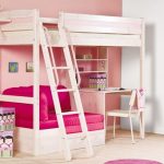 Letto a soppalco con divano per ragazze adolescenti