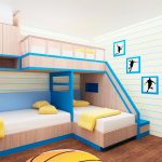 Un letto per tre bambini dalla forma insolita