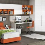 Letto singolo arancione