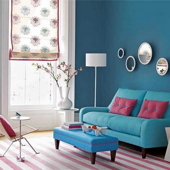 Design d'interni in un unico colore