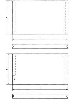 Schema delle piastre scanalate