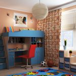 Letto a castello per adolescenti all'interno