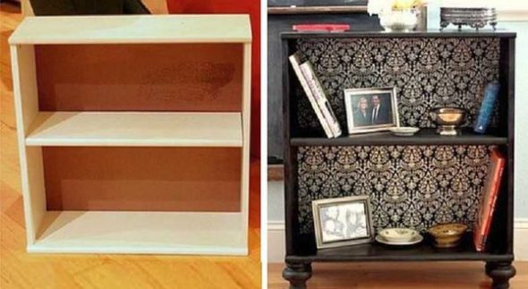 Trasformare un vecchio scaffale in un interessante pezzo di arredamento