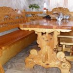Angolo cucina intagliato