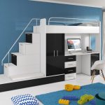Letto elegante al secondo piano per un adolescente