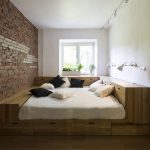 Letto a podio comodo e pratico con spazio contenitore