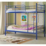Letto a castello universale in metallo Emma con due materassi ortopedici