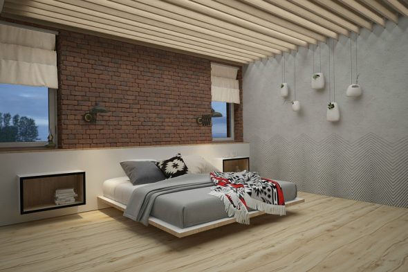 Design degli interni della camera da letto