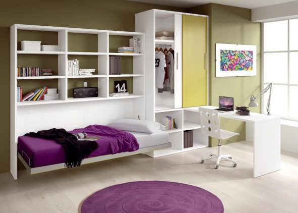 Letto trasformabile orizzontale