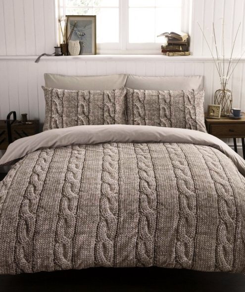 Bellissima coperta lavorata a maglia