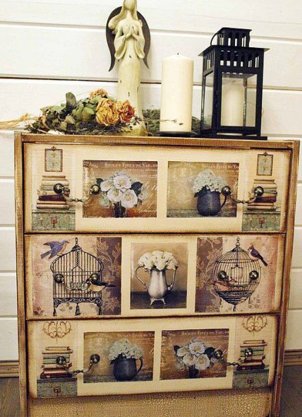 Bellissima cassettiera in stile vintage