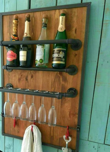 Mini bar v mansardnem slogu