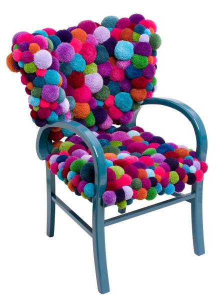 Sedile morbido con pompon