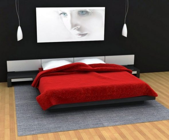 Letto originale che galleggia nell'aria