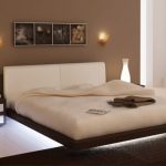 L'illuminazione sotto il letto crea un effetto insolito
