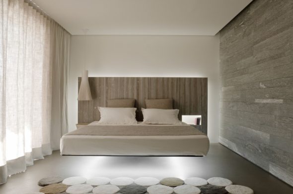 Letto con illuminazione