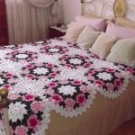 lussuosa coperta con fiori