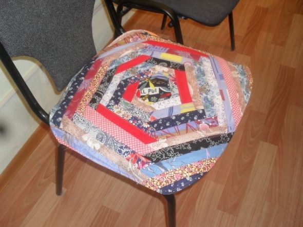 Cuscino per seduta patchwork pazzo