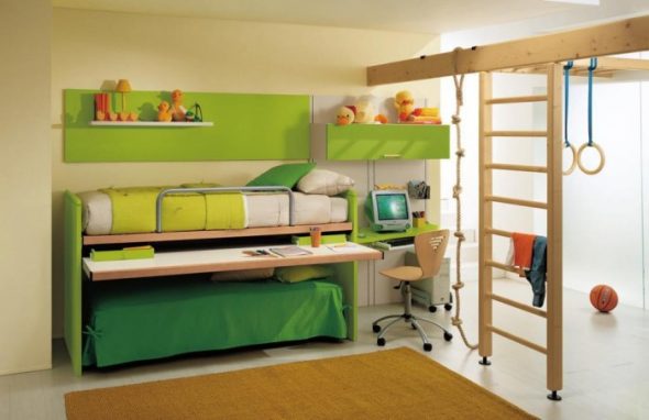 Letto a castello moderno Transformer