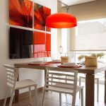 Decorazioni luminose nella zona pranzo