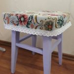 Copertura per sgabello fai da te