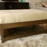 Panca in legno fai da te con ripiano