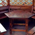 Tavolo in legno per gazebo fai da te