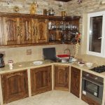 Design moderno della cucina in stile antico