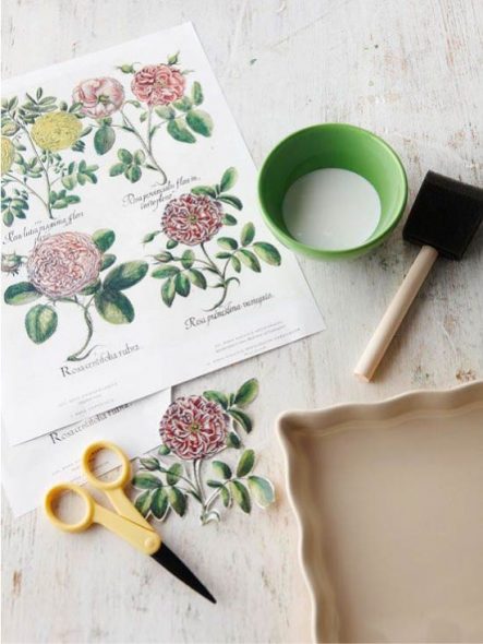 Le carte decoupage sono adatte per il decoupage in cucina