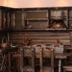 Cucina di campagna ruvida