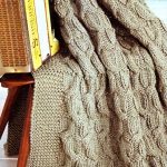 Grandi trecce per una coperta fatta a mano