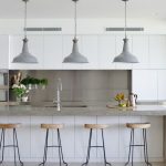 Superfici della cucina in cemento