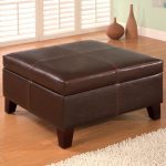 Pouf basso quadrato con coperchio