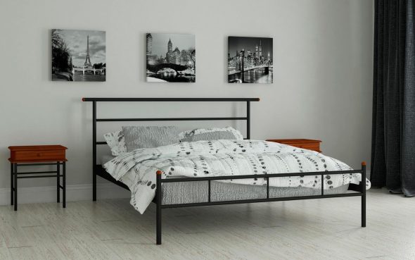 Letto di metallo