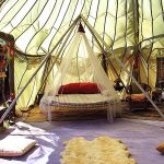 Una soluzione insolita: un letto sospeso rotondo
