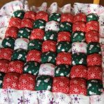 Cuscino di Capodanno fatto di ritagli