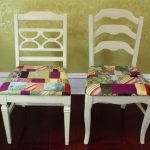 Cuscini originali per sedie in tecnica patchwork