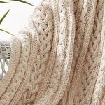 Coperta intrecciata fatta a mano