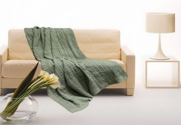 Plaid realizzato in un unico colore