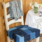 Cuscino per sedia da vecchi jeans