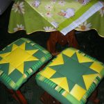 Cuscini a forma di stella per sgabelli da cucina
