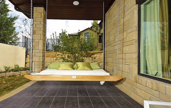 Letto sospeso in stile orientale