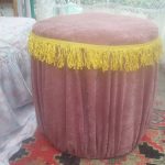 Pouf con frange fai da te