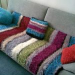 Coperta a righe soffice fai da te