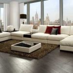 Divano bianco chic all'interno